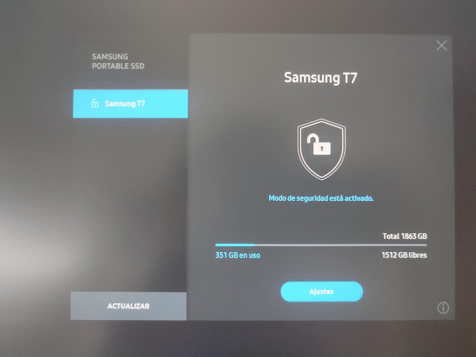 Samsung T7 Portable SSD 2TB Titan Gray, USB 3.2 Gen 2, Up to 1,050MB/s customer photo 2