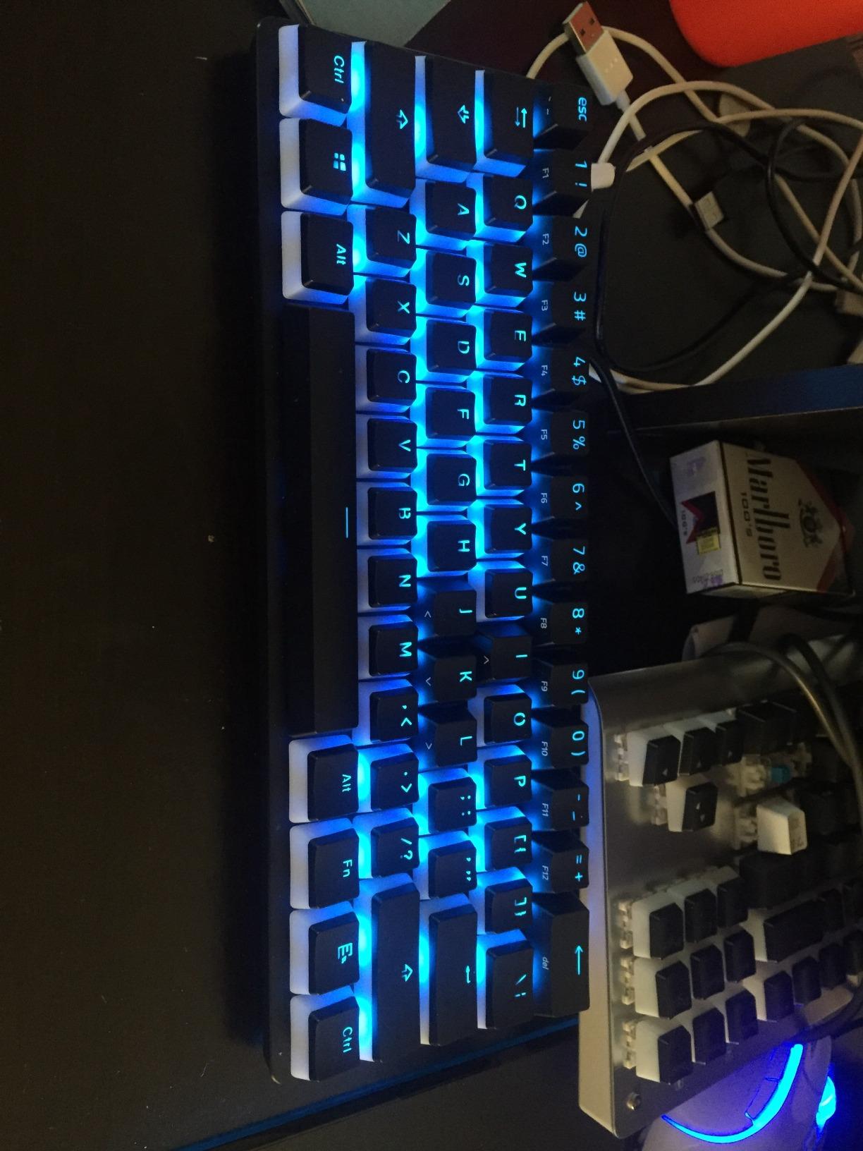Razer Huntsman Mini 60% Gaming Keyboard: Clicky Optical Switches - Aluminum Top Frame - Chroma RGB Lighting - PBT Keycaps - Onboard Memory - Snap Tap - Black customer photo 1