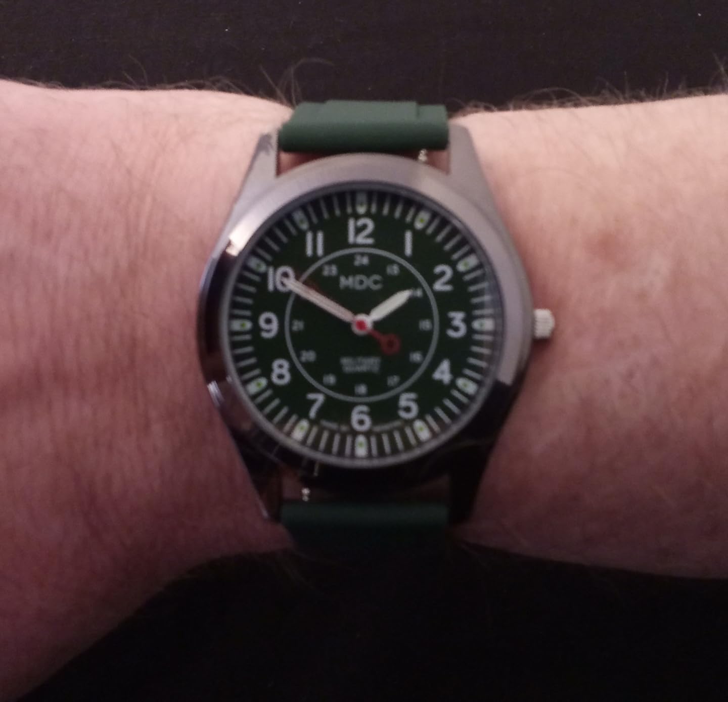 Infantry MDC Mens Military Field Watch, Japanese Quartz, Slip-Thru Nylon customer photo 1