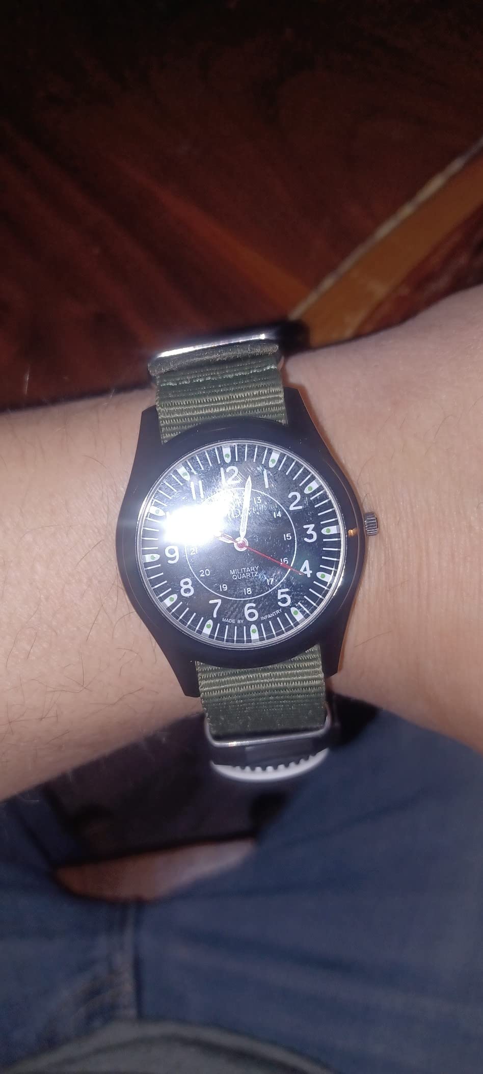 Infantry MDC Mens Military Field Watch, Japanese Quartz, Slip-Thru Nylon customer photo 2