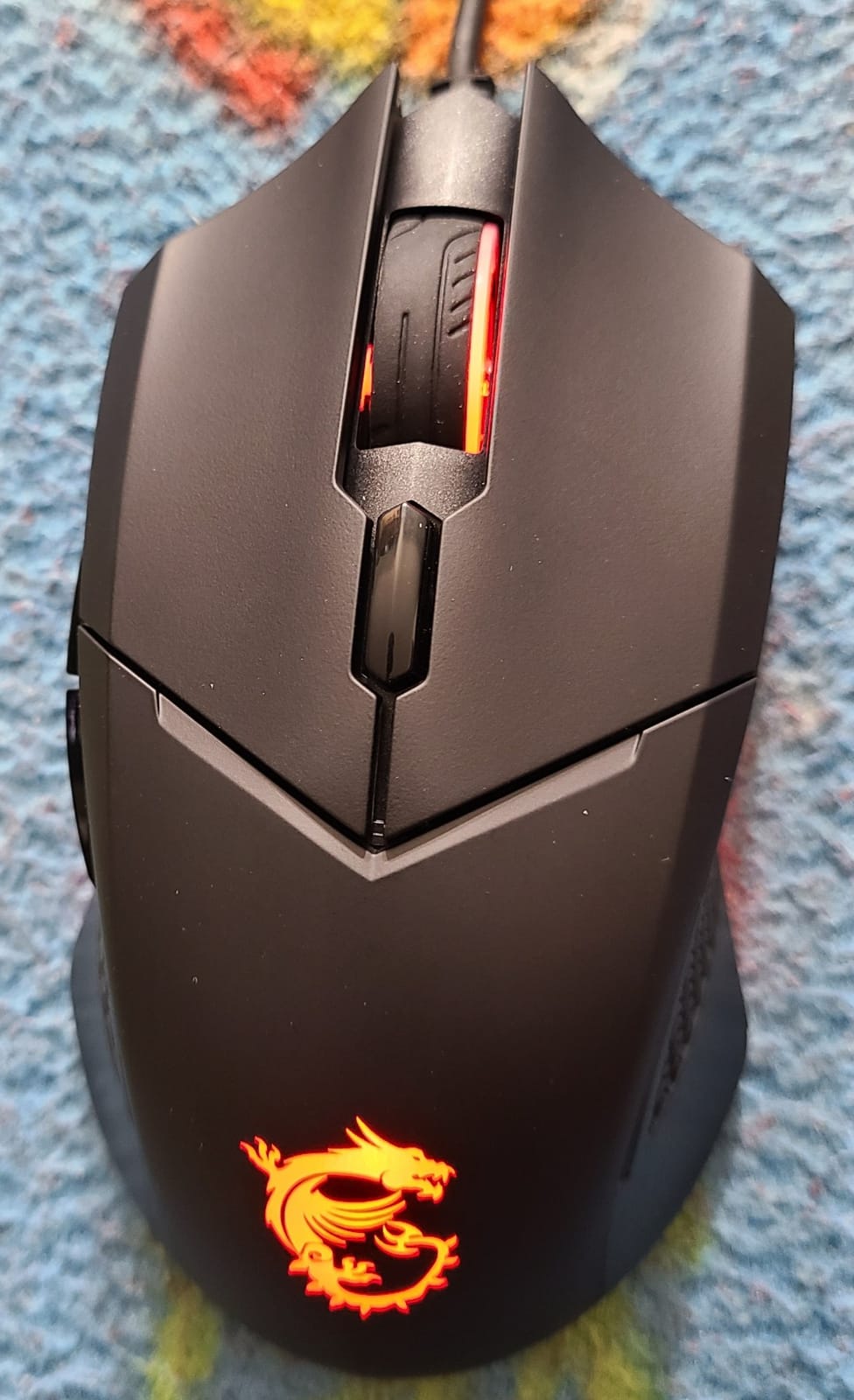msi Clutch GM08 Gaming Mouse, 4200 DPI, Optical Sensor, 3 Adjustable Weights, Red LED Lighting, Symmetrical Design customer photo 1
