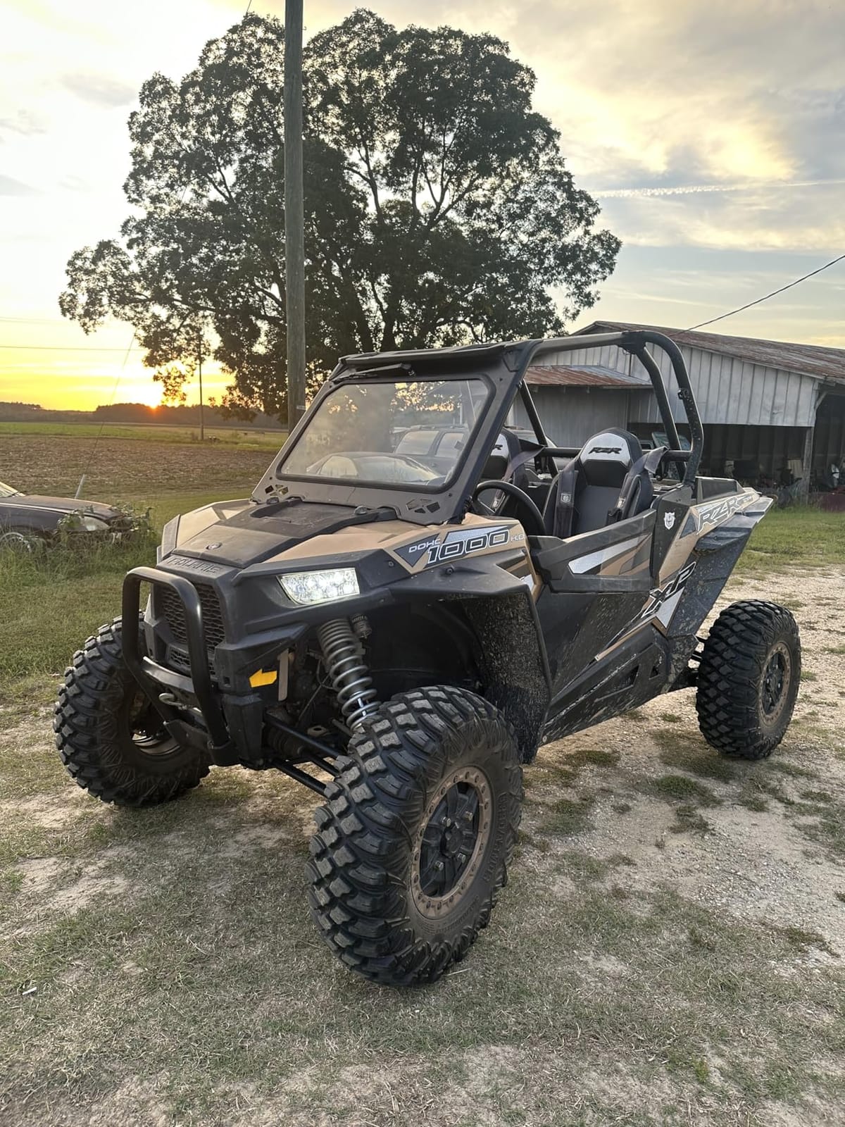 ECOTRIC Vented Glass Windshield Compatible with 14-18 Polaris RZR 900/1000 customer photo 1