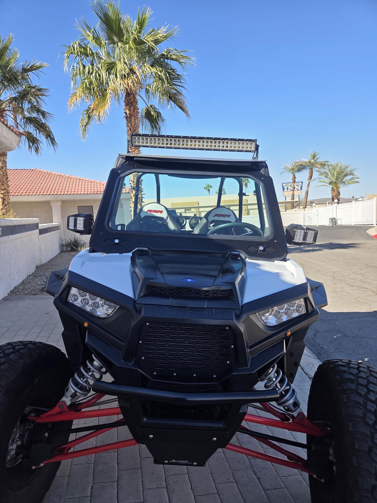 ECOTRIC Vented Glass Windshield Compatible with 14-18 Polaris RZR 900/1000 customer photo 2