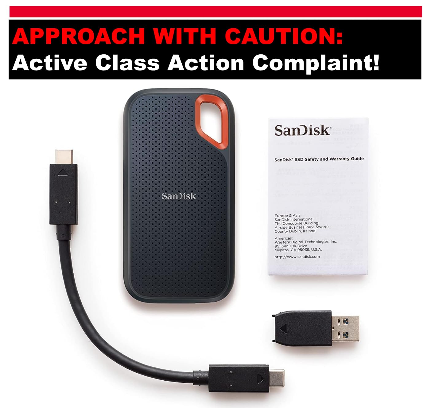 SANDISK 2TB Extreme Portable SSD (Old Model) - Up to 1050MB/s, USB-C, USB 3.2 Gen 2, IP65 Water and Dust Resistance, Updated Firmware - External Solid State Drive - SDSSDE61-2T00-G25 customer photo 2