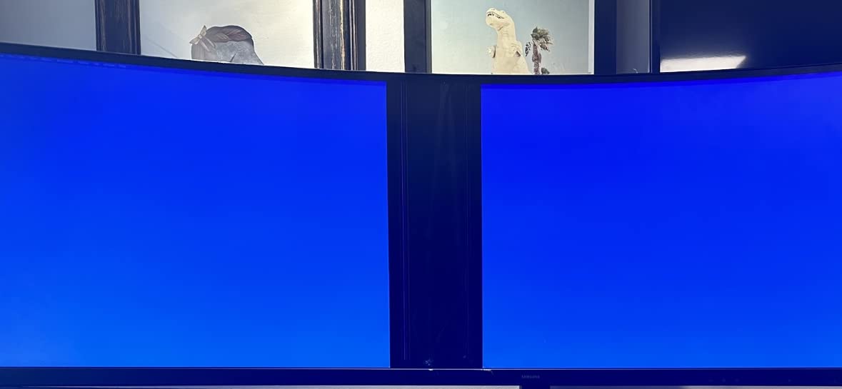 VIVO Aluminum Ultrawide Monitor Stand, Classic, Fits up to 49 inch Computer Screens, Single Articulating Pneumatic Arm, C-Clamp and Grommet Desk Mount, Max VESA 200x100, Black, STAND-V100H customer photo 1