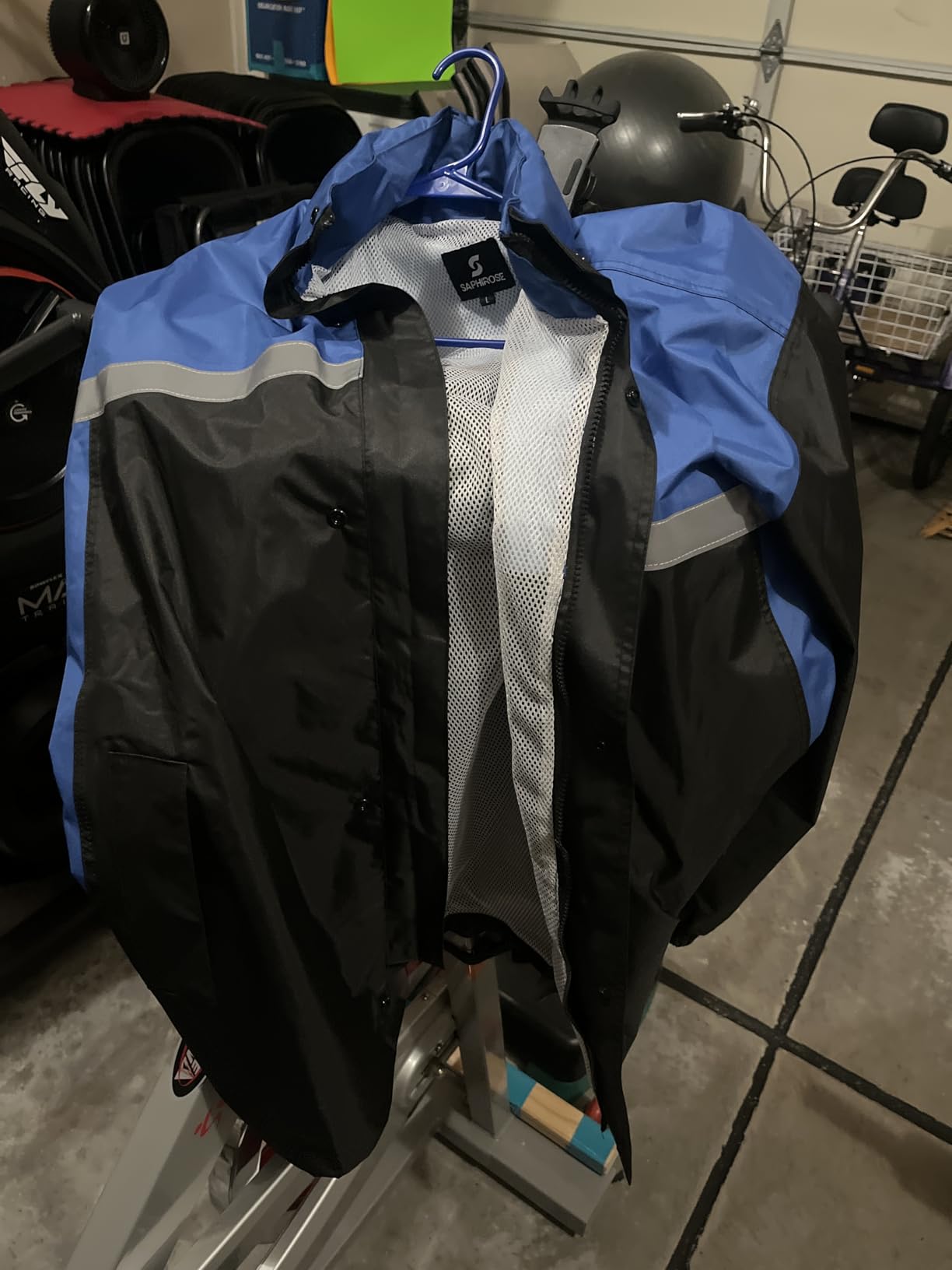 Men's Rain Suit High Visibility Reflective Work Rain Jacket Pants for All Sport Farm Fishing Motorcycle customer photo 1