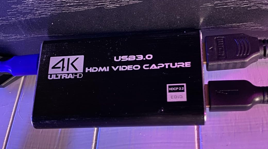 Video Capture Card 4K 1080P 60FPS, USB 3.0 HDMI Video Capture Device, HD Game Capture Card for Streaming, Work with PS4/PS5/Xbox/PC/Mac Windows 10/11 customer photo 1
