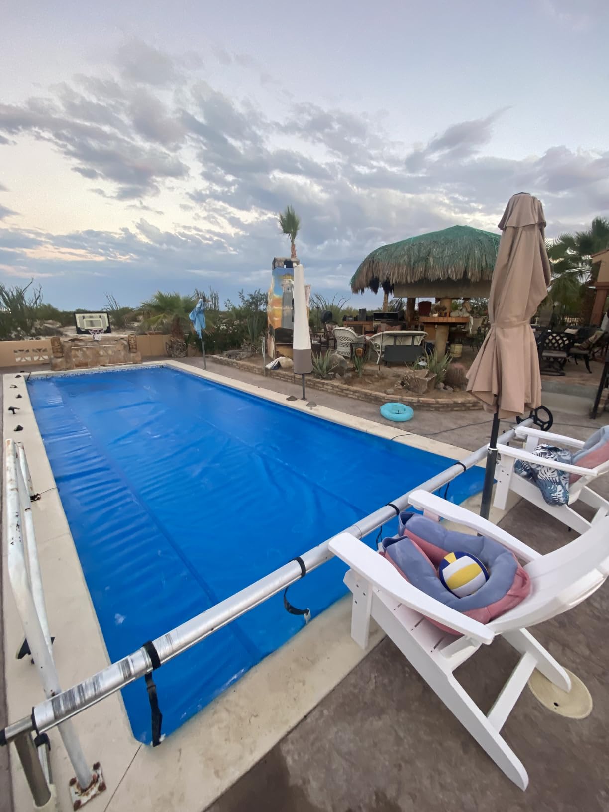 BigXwell Heavy-Duty Solar Pool Cover 12x24ft - 16Mil Blue customer photo 2