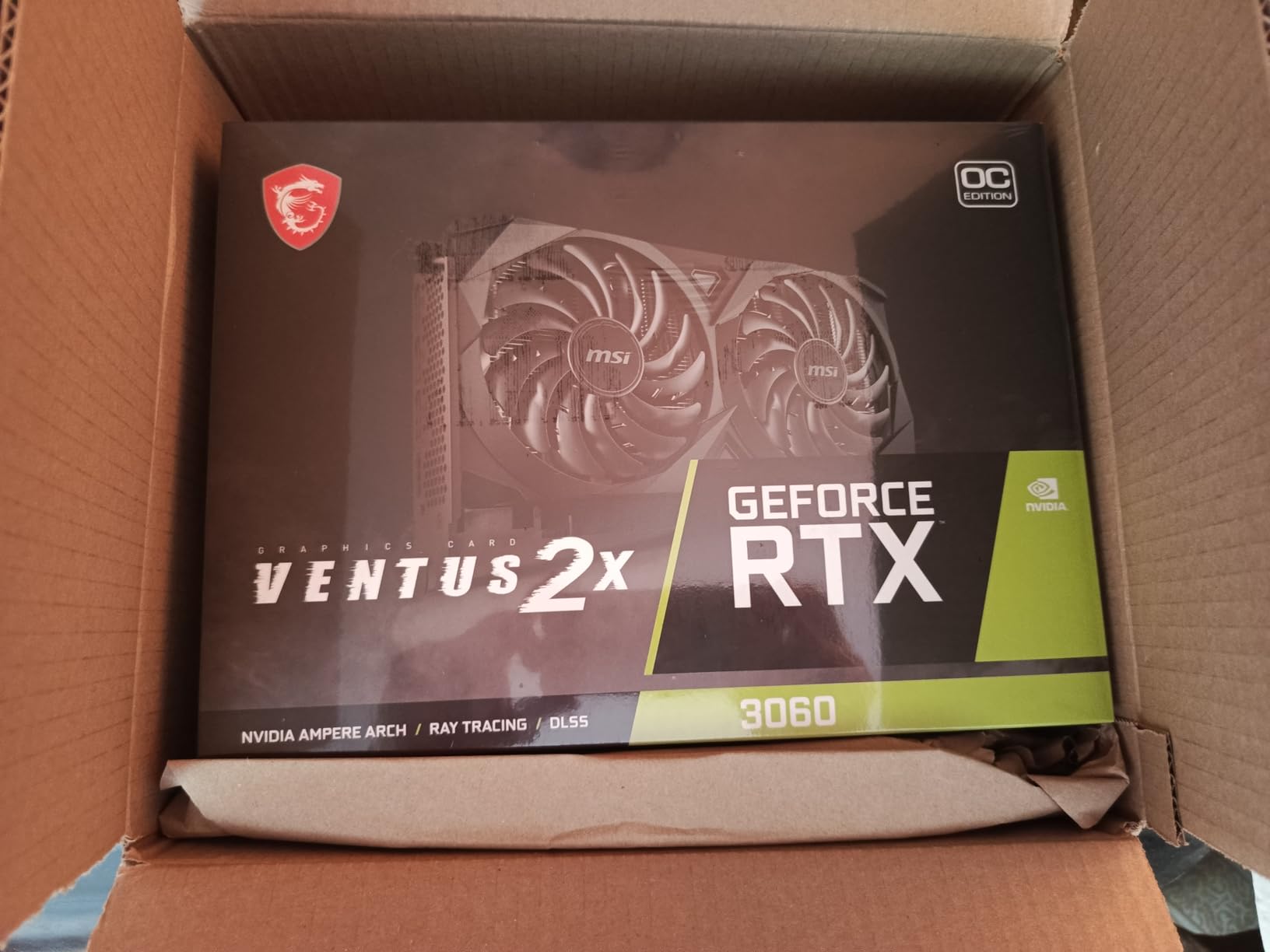 MSI Gaming GeForce RTX 3060 12GB 15 Gbps GDRR6 192-Bit HDMI/DP PCIe 4 Torx Twin Fan Ampere OC Graphics Card customer photo 1