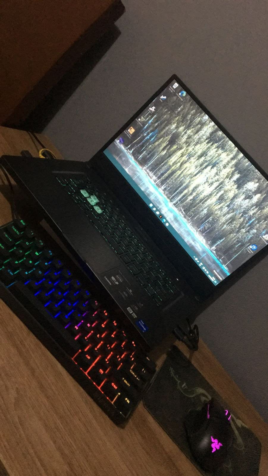 ASUS TUF Dash 15 (2021) Ultra Slim Gaming Laptop, 15.6â€ 144Hz FHD, GeForce RTX 3050 Ti, Intel Core i7-11370H, 8GB DDR4, 512GB PCIe NVMe SSD, Wi-Fi 6, Windows 10, Eclipse Grey Color, TUF516PE-AB73 customer photo 1