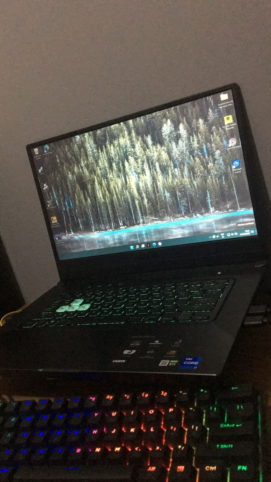 ASUS TUF Dash 15 (2021) Ultra Slim Gaming Laptop, 15.6â€ 144Hz FHD, GeForce RTX 3050 Ti, Intel Core i7-11370H, 8GB DDR4, 512GB PCIe NVMe SSD, Wi-Fi 6, Windows 10, Eclipse Grey Color, TUF516PE-AB73 customer photo 2