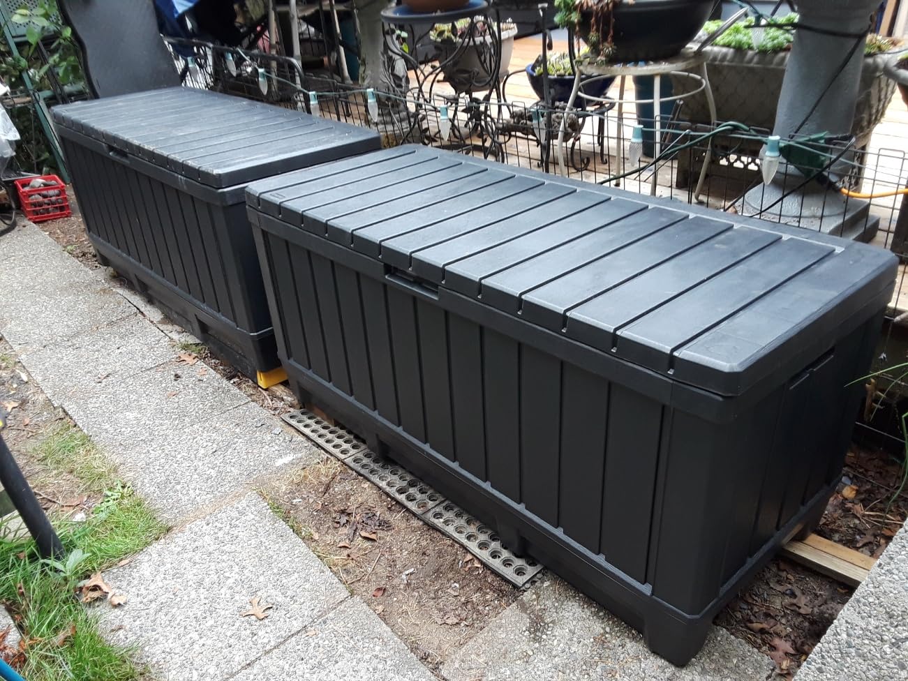 Keter Kentwood 92 Gal Outdoor Storage Box for Patio and Pool Accessories customer photo 1