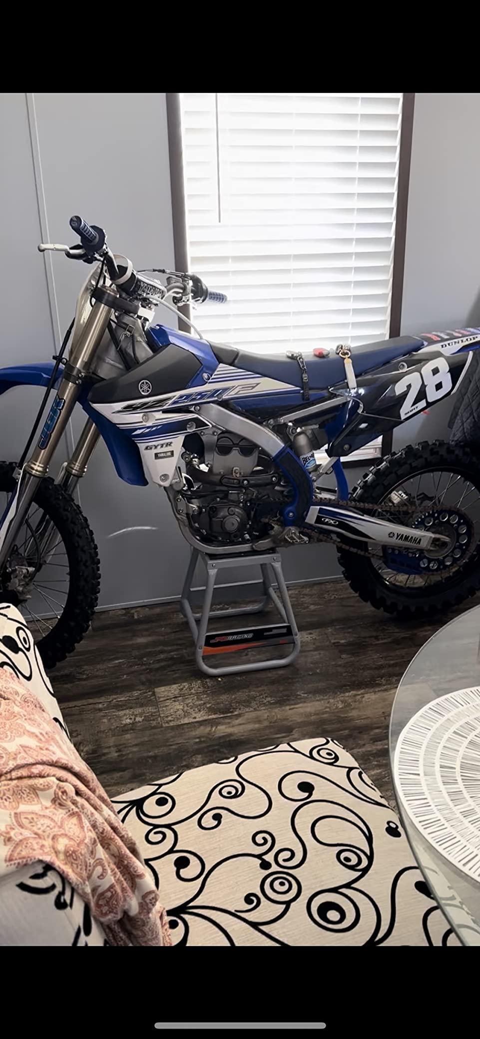 JFG RACING Detachable Dirt Bike Stand,Universal Motorcycle Lift Jack customer photo 2