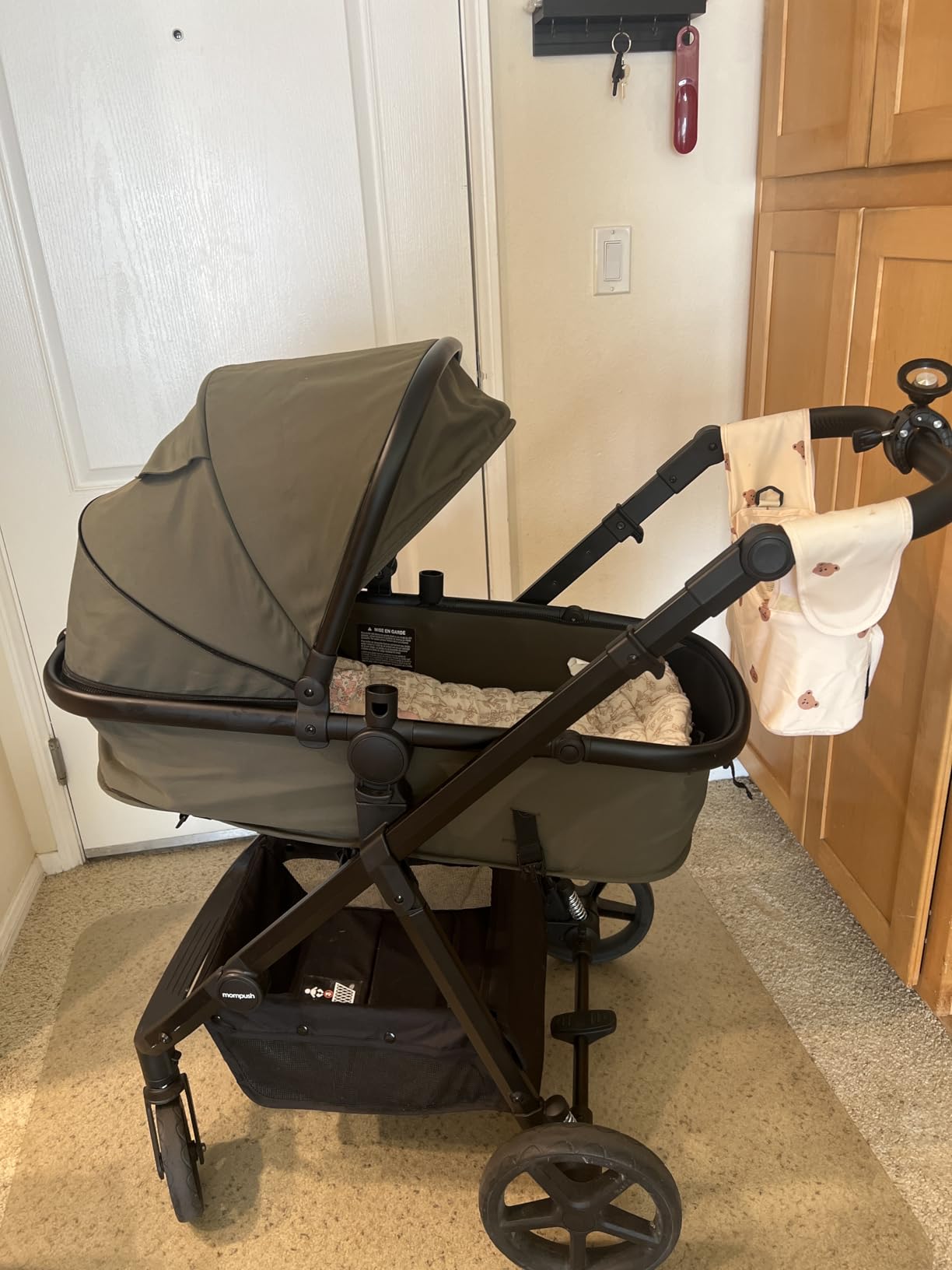 Mompush Meteor2 Baby Stroller Bassinet Stroller, Car Seat Adapter Included customer photo 1