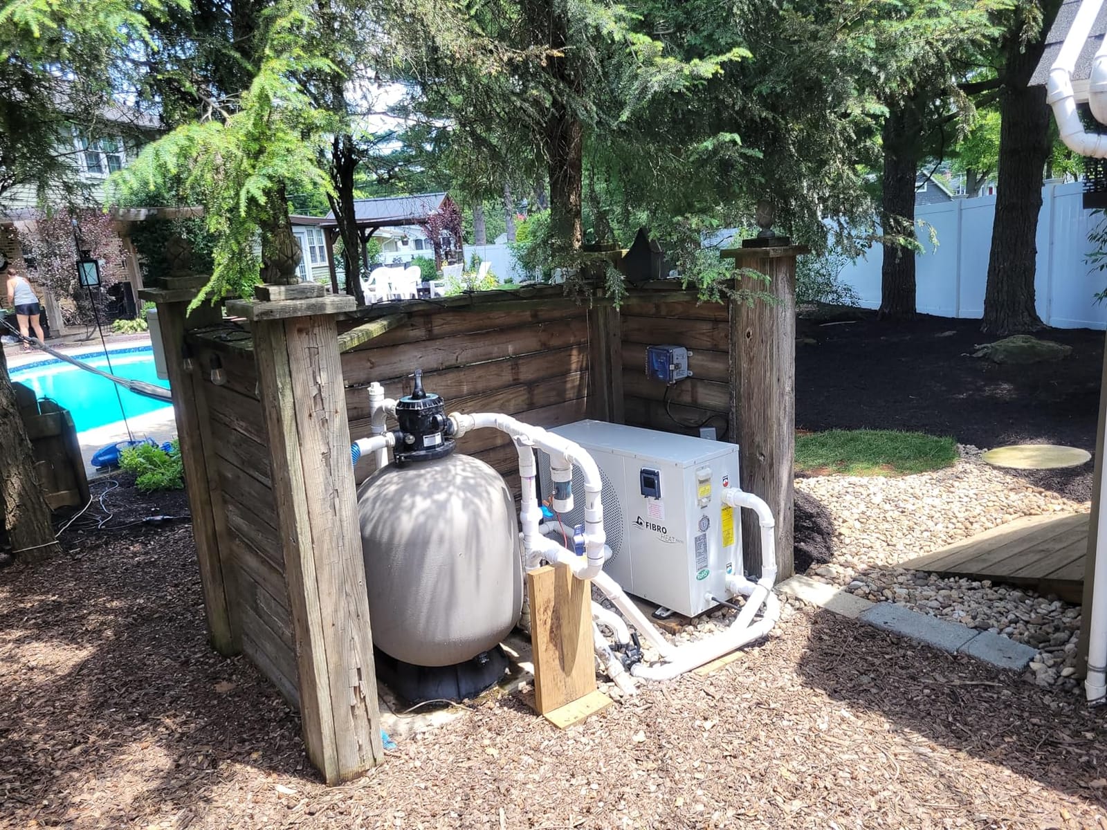 FibroPool Swimming Pool Heat Pump - FH270 70,000 BTU - for Above Ground and Inground Pools and Spas - High Efficiency, All Electric Heater - No Natural Gas or Propane Needed customer photo 2