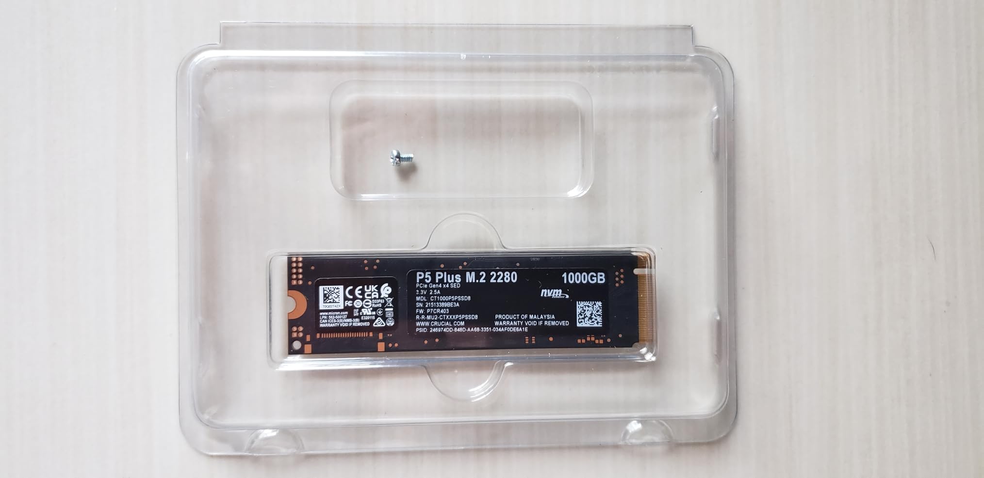Crucial P5 Plus CT2000P5PSSD8 2 TB Solid State Drive - M.2 2280 Internal - PCI Express NVMe (PCI Express NVMe 4.0 x4) customer photo 1