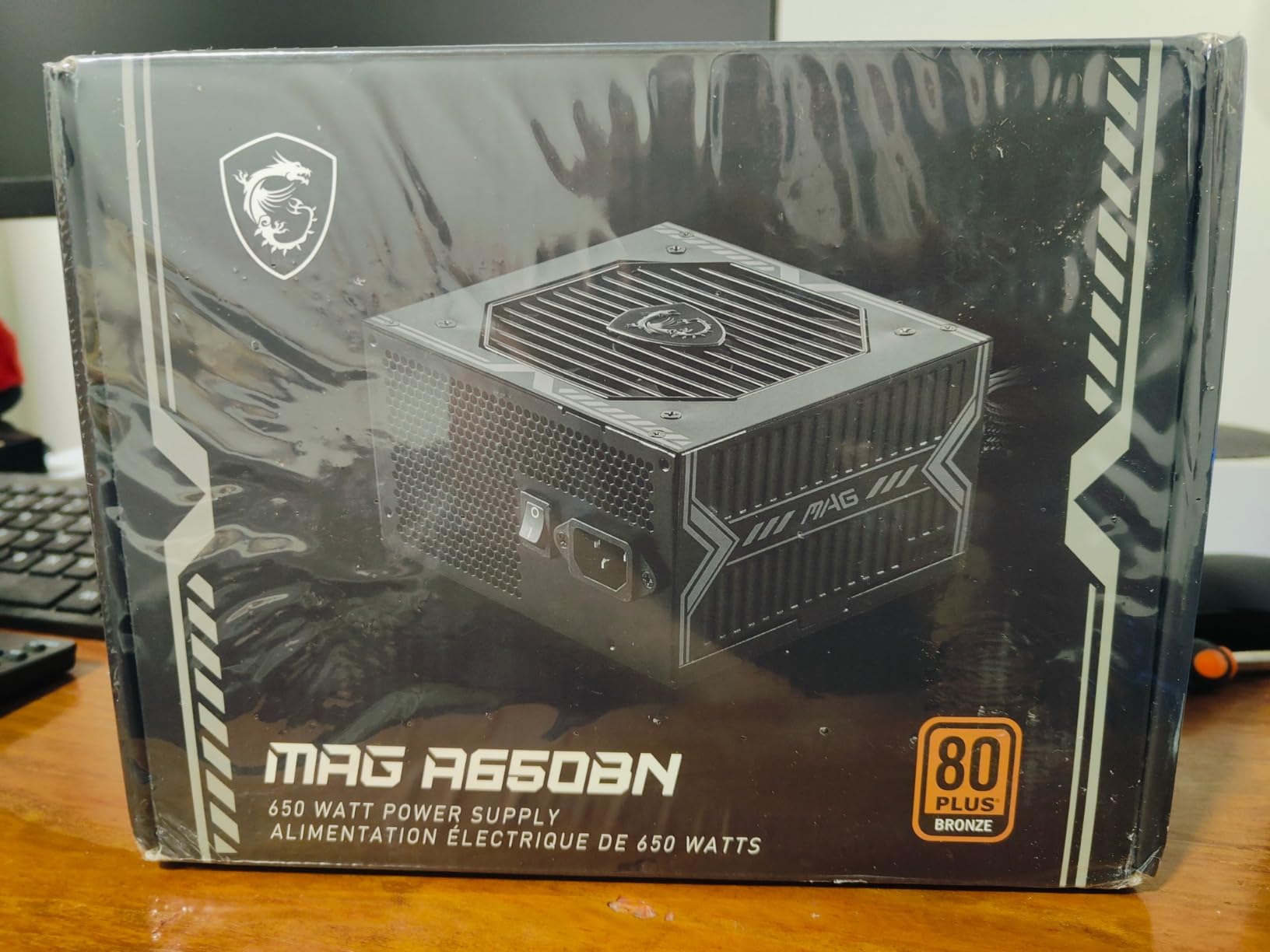 MSI MAG A650BN, Non-Modular Compact 650W Power Supply, 80+ Bronze, Low-Noise Fan, Active PFC Design, 5 Year Warranty customer photo 2