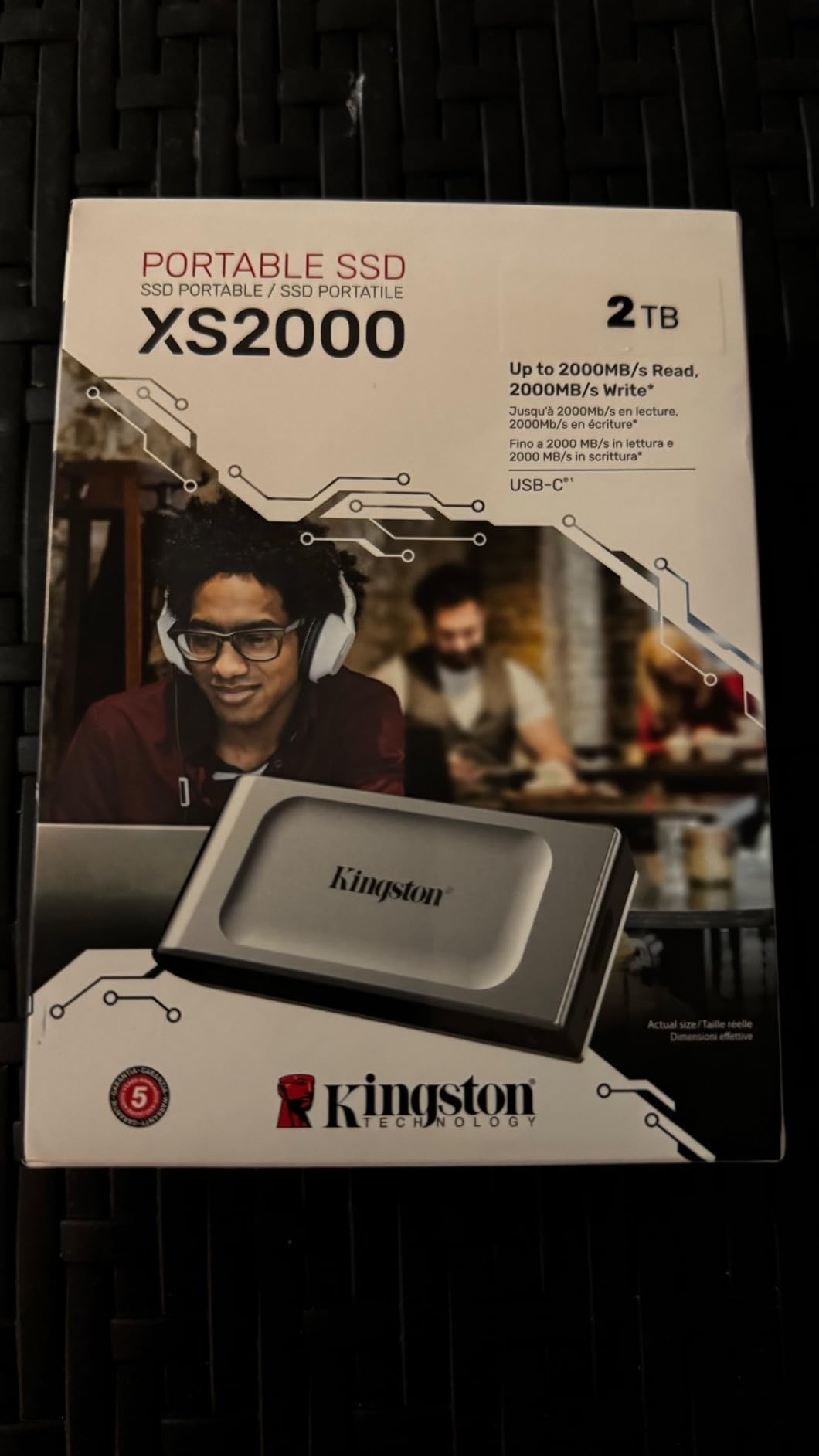Kingston XS2000 500G High Performance Portable SSD with USB-C | Pocket-sized | USB 3.2 Gen 2x2 | External Solid State Drive | Up to 2000MB/s | SXS2000/500G customer photo 1