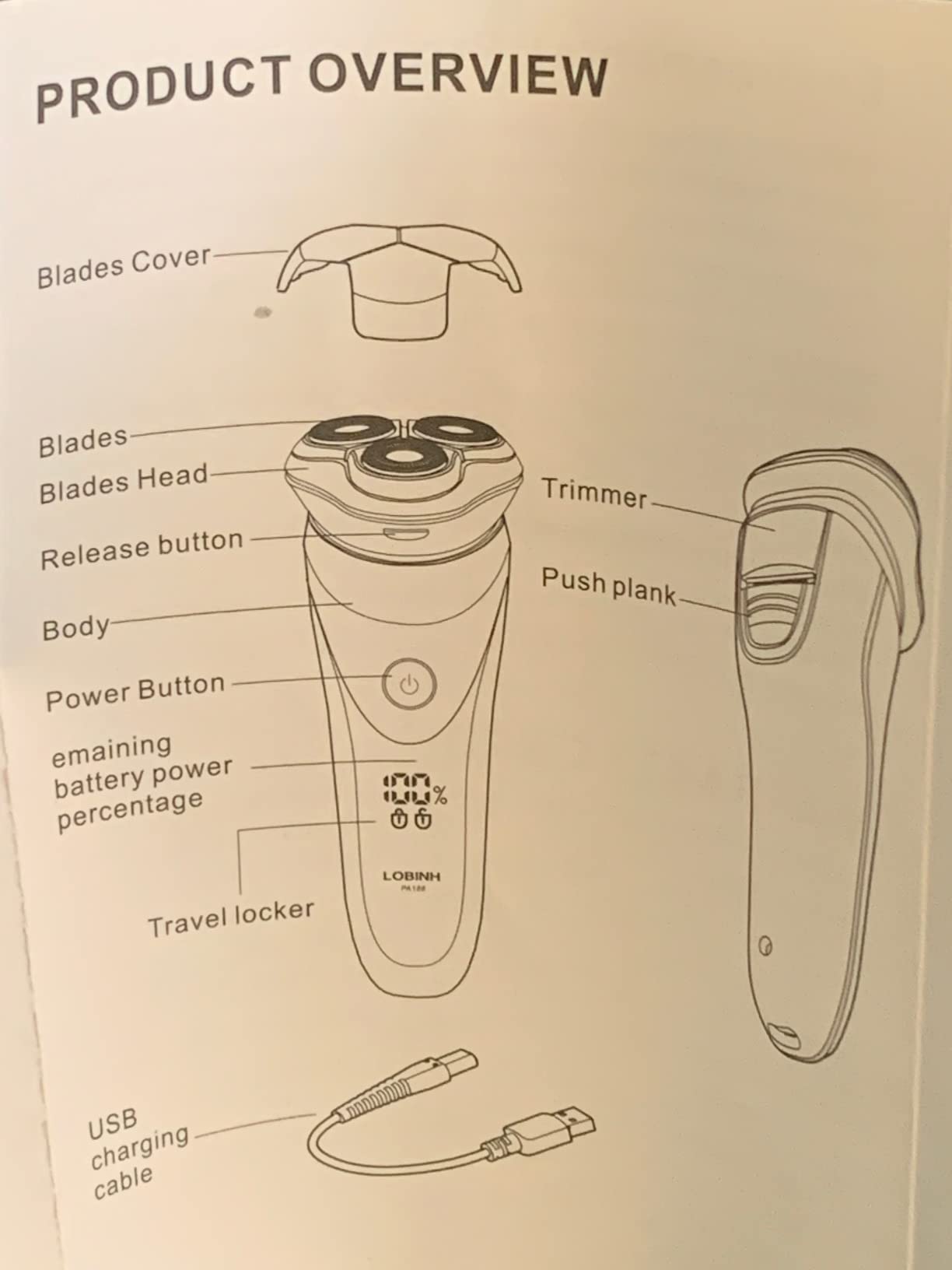Electric Shaver for Men, 100% Washable Rotary Shaver, Men's Electric Razor customer photo 2