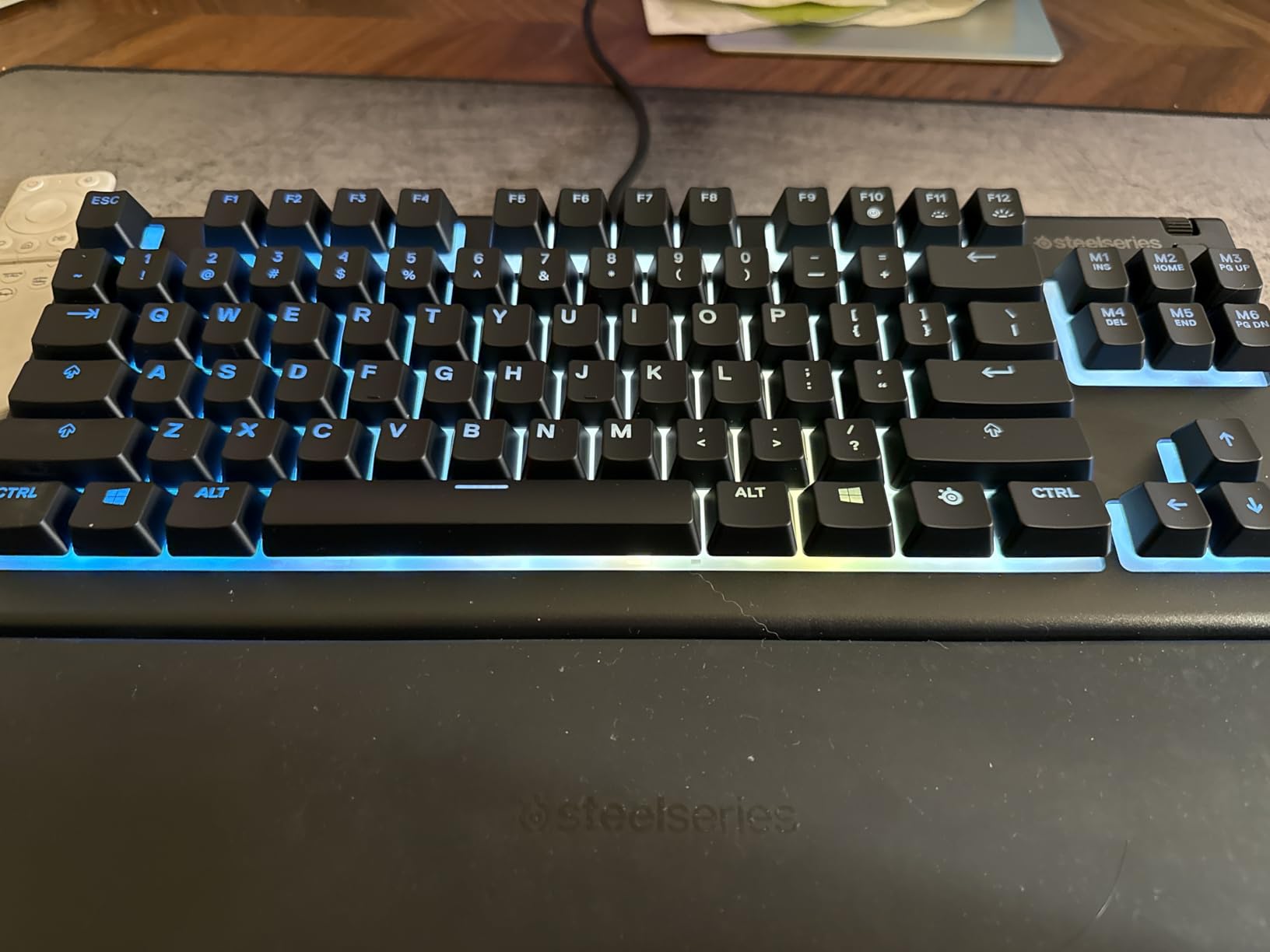 SteelSeries Apex 3 TKL RGB Gaming Keyboard – Tenkeyless Compact Form Factor - 8-Zone RGB Illumination – IP32 Water & Dust Resistant – Whisper Quiet Gaming Switch – Gaming Grade Anti-Ghosting,Black customer photo 1