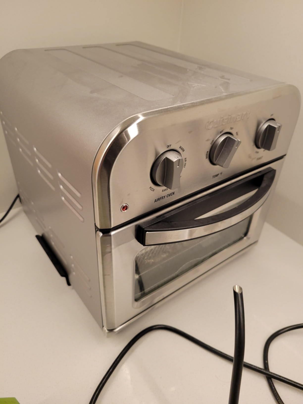 Cuisinart Compact Air Fryer Toaster Oven, Stainless Steel Fryer with 6-in-1 Functions, Adjustable Temperature, Includes Oven Rack, Baking Pan and Air Fry Basket, TOA-26 customer photo 2
