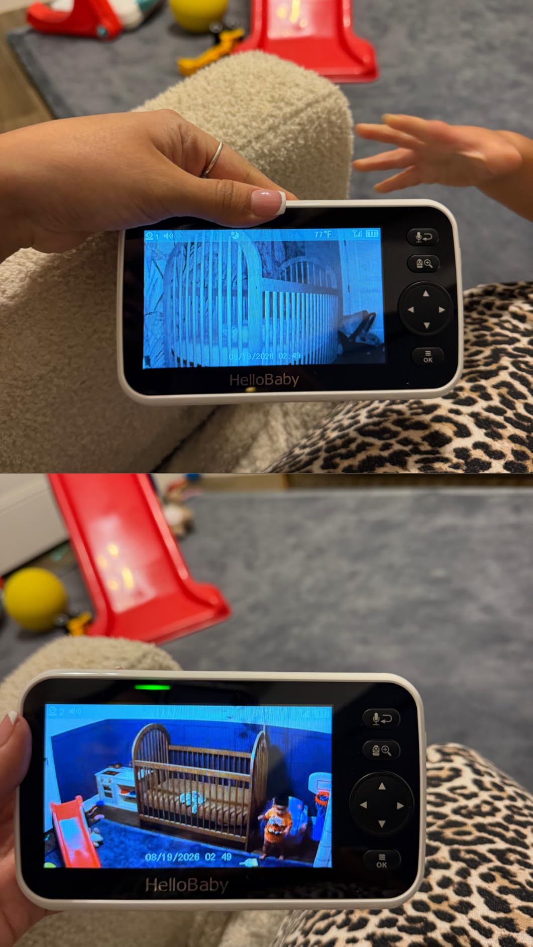 HelloBaby No WiFi Baby Monitor Camera and Audio HB6550, 5