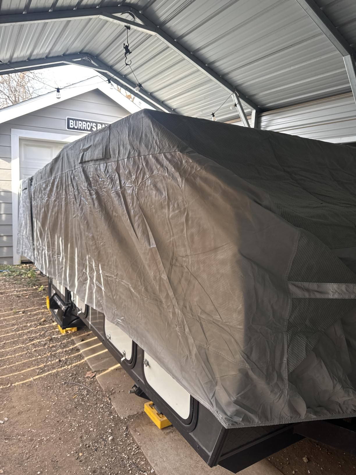Class C RV Cover 29' ~ 32', Upgraded 9-Layers Top Motorhome Cover, Heavy Duty Anti-UV Camper Cover Windproof Ripstop Class C Travel Trailer Cover for Winter Snow Protection customer photo 1