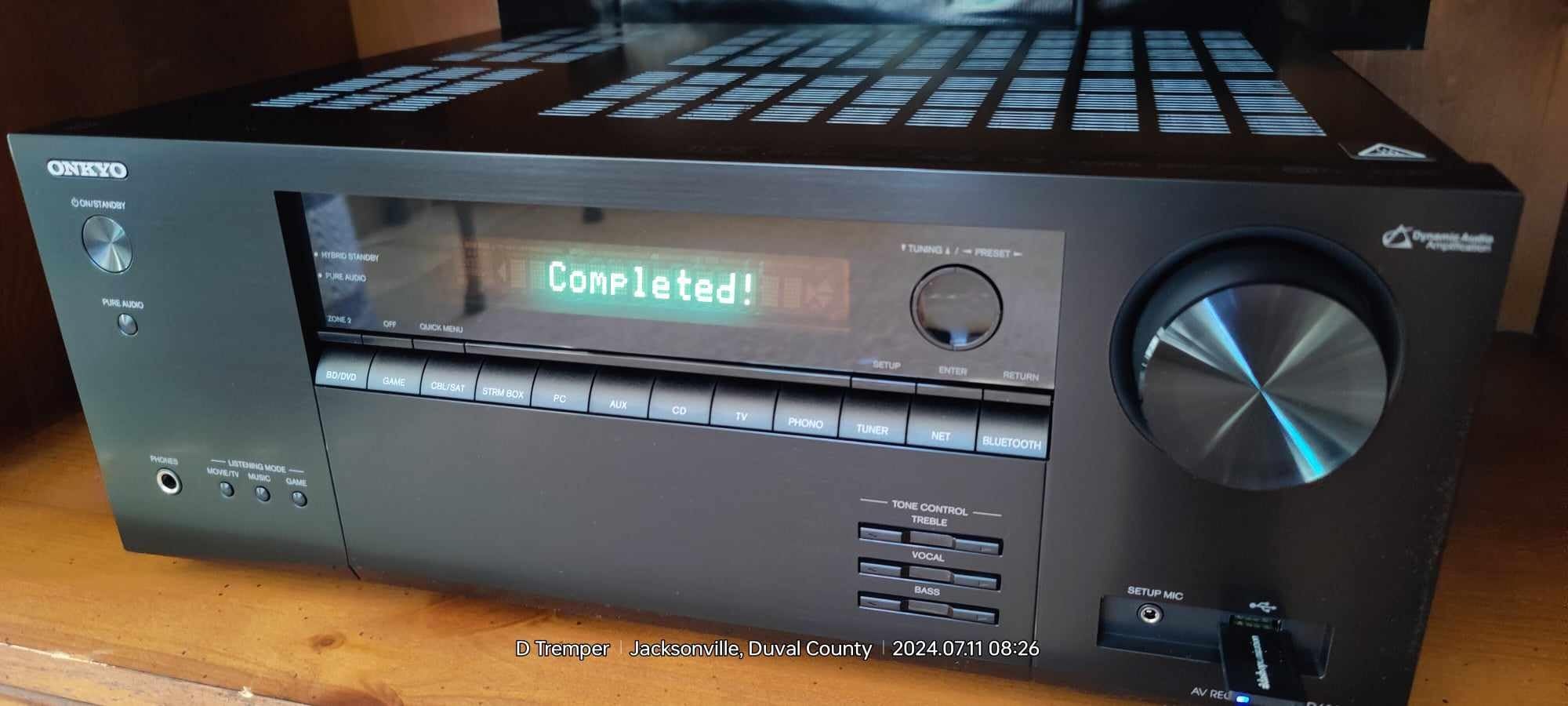 Onkyo TX-NR6100 7.2 Channel THX Certified Network AV Receiver - Black customer photo 2