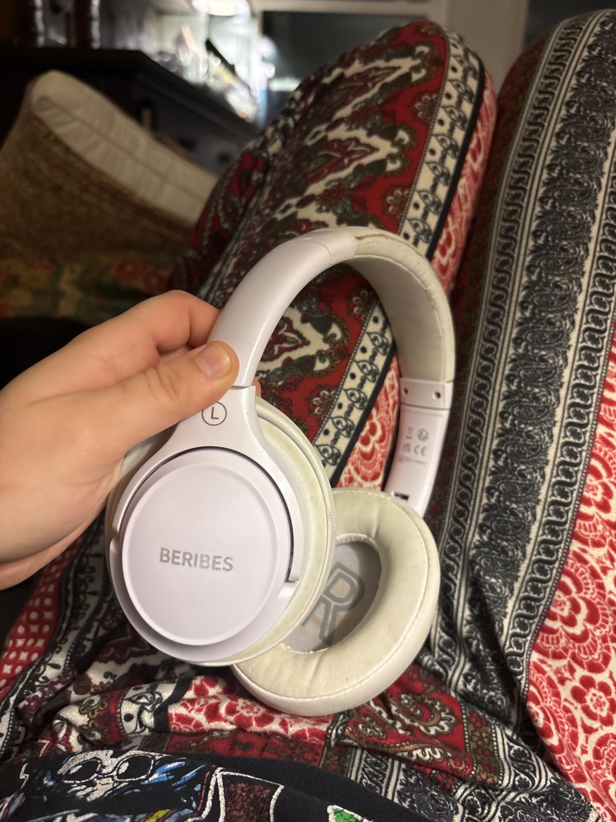 BERIBES Bluetooth Headphones Over Ear Wireless HiFi Stereo Headsets 65H 6EQ customer photo 2