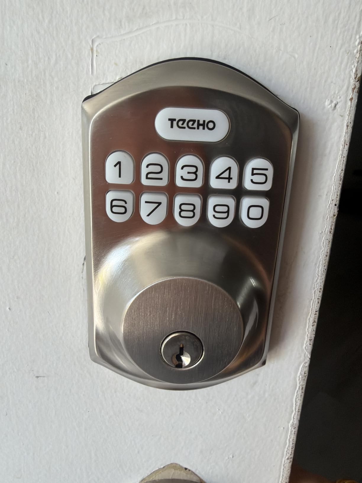 TEEHO TE001 Keyless Entry Deadbolt with Keypad for Front Door, Matte Black customer photo 1