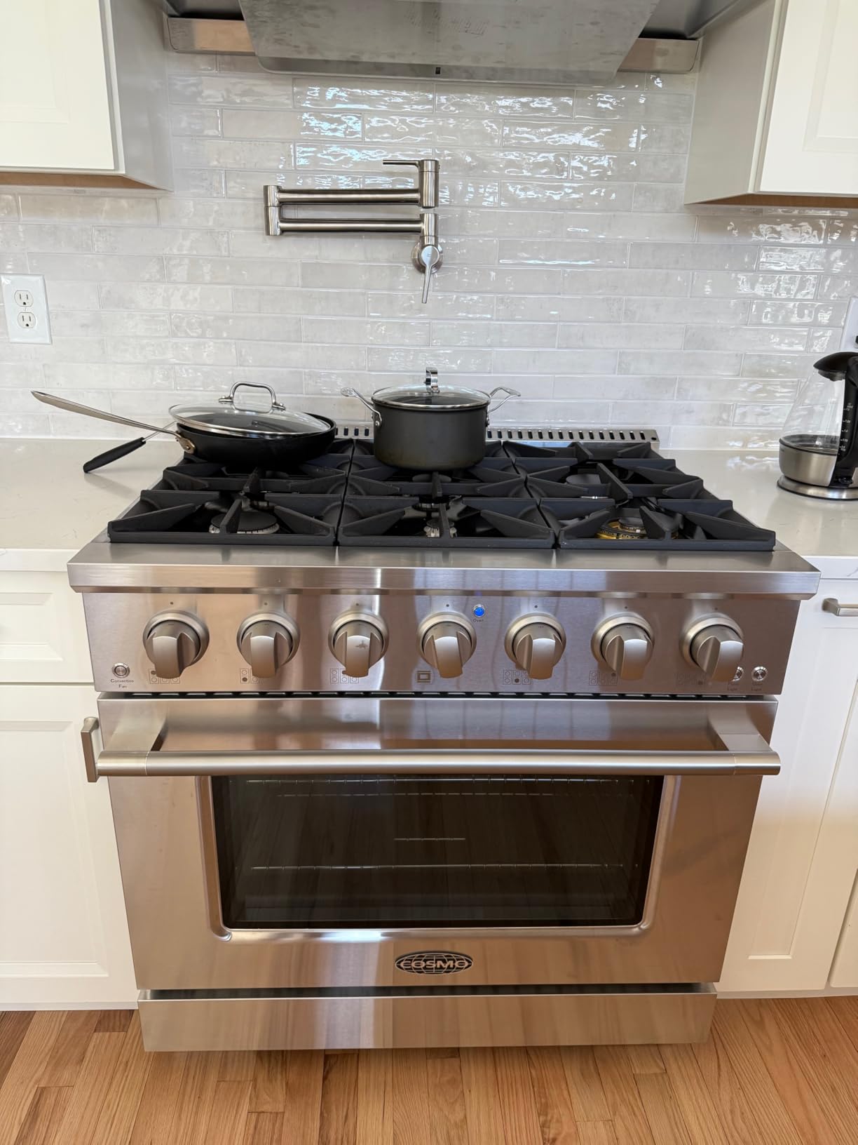 48 in. Vista Coll 6.6 cu ft 8 Burner Double Oven Gas Range, Stainless Steel customer photo 1