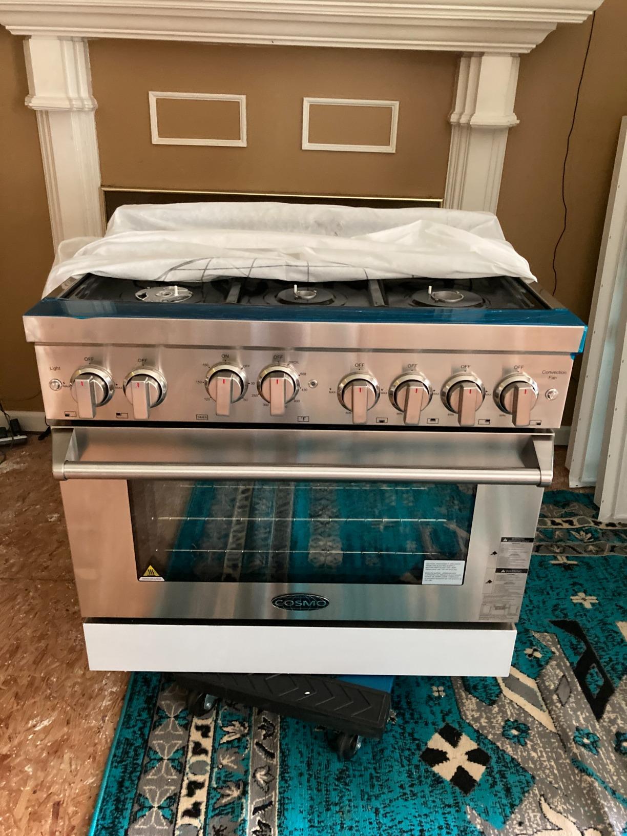 48 in. Vista Coll 6.6 cu ft 8 Burner Double Oven Gas Range, Stainless Steel customer photo 2