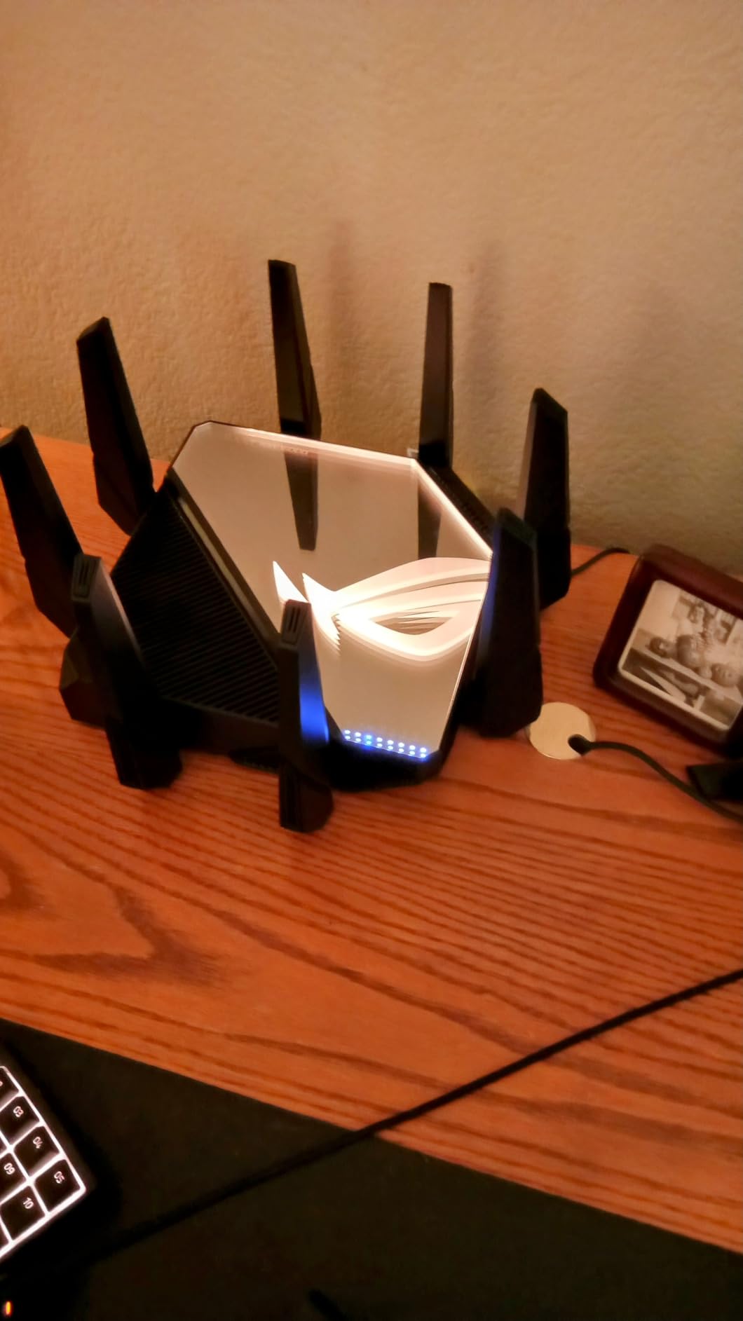 ASUS ROG Rapture WiFi 6E Gaming Router (GT-AXE16000) - Quad-Band, 6 GHz Ready, Dual 10G Ports, 2.5G WAN Port, AiMesh Support, Triple-Level Game Acceleration, Lifetime Internet Security, Instant Guard customer photo 1