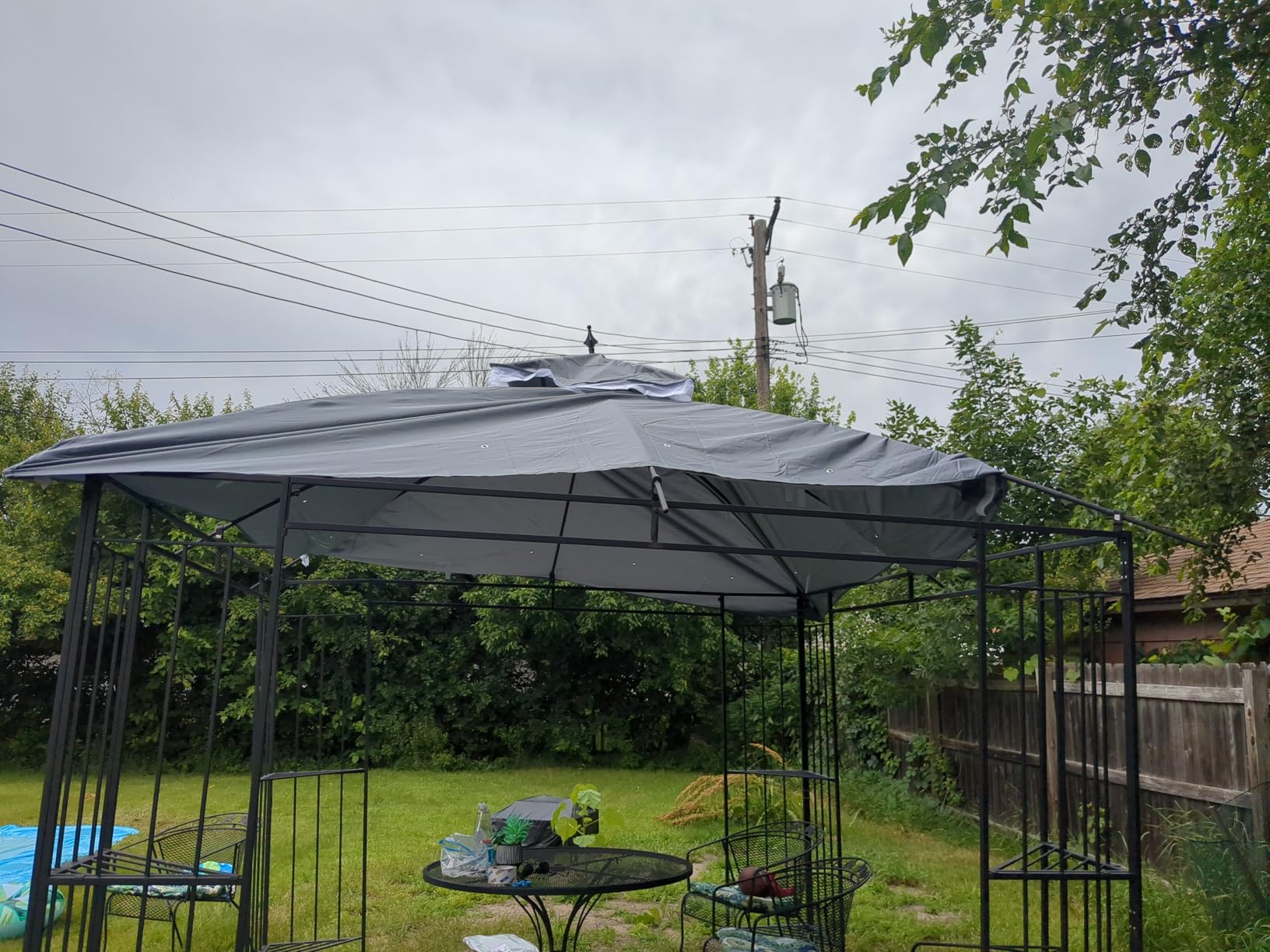 10x10 FT Gazebo Replacement Canopy Top Cover (Red) customer photo 1