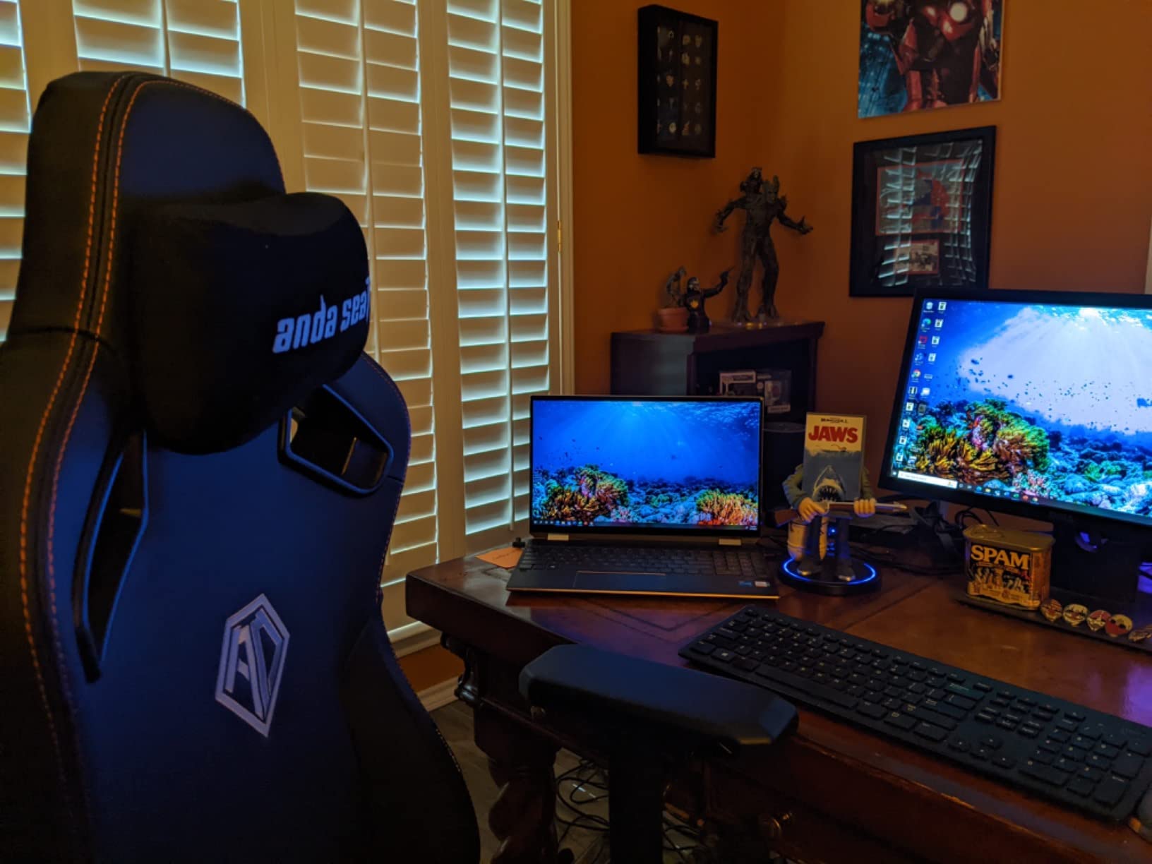 Anda Seat Kaiser 3 Large Gaming Chair for Adults - Ergonomic Black PVC Leather Gaming Seat with Lumbar Support, Comfortable Office Chair with Neck Support - Heavy Duty Wide Computer Seat customer photo 1