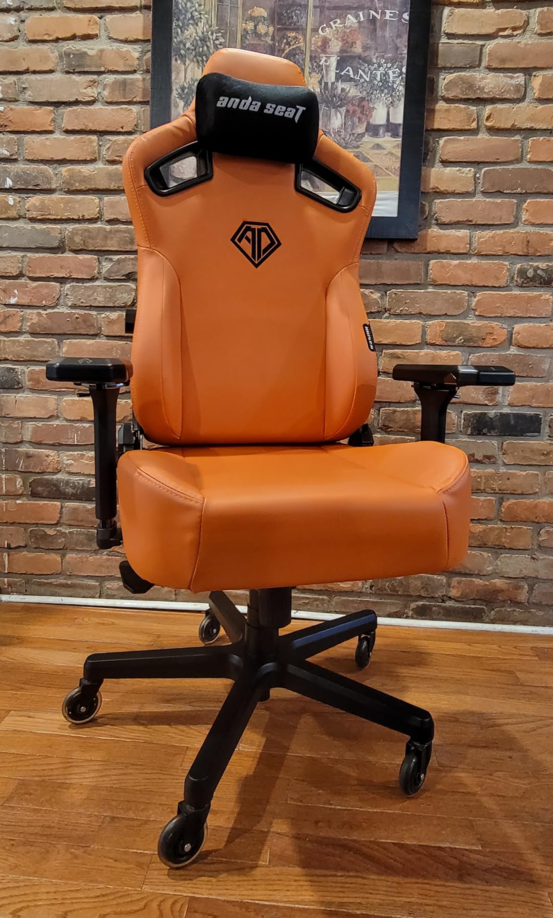 Anda Seat Kaiser 3 Large Gaming Chair for Adults - Ergonomic Black PVC Leather Gaming Seat with Lumbar Support, Comfortable Office Chair with Neck Support - Heavy Duty Wide Computer Seat customer photo 2