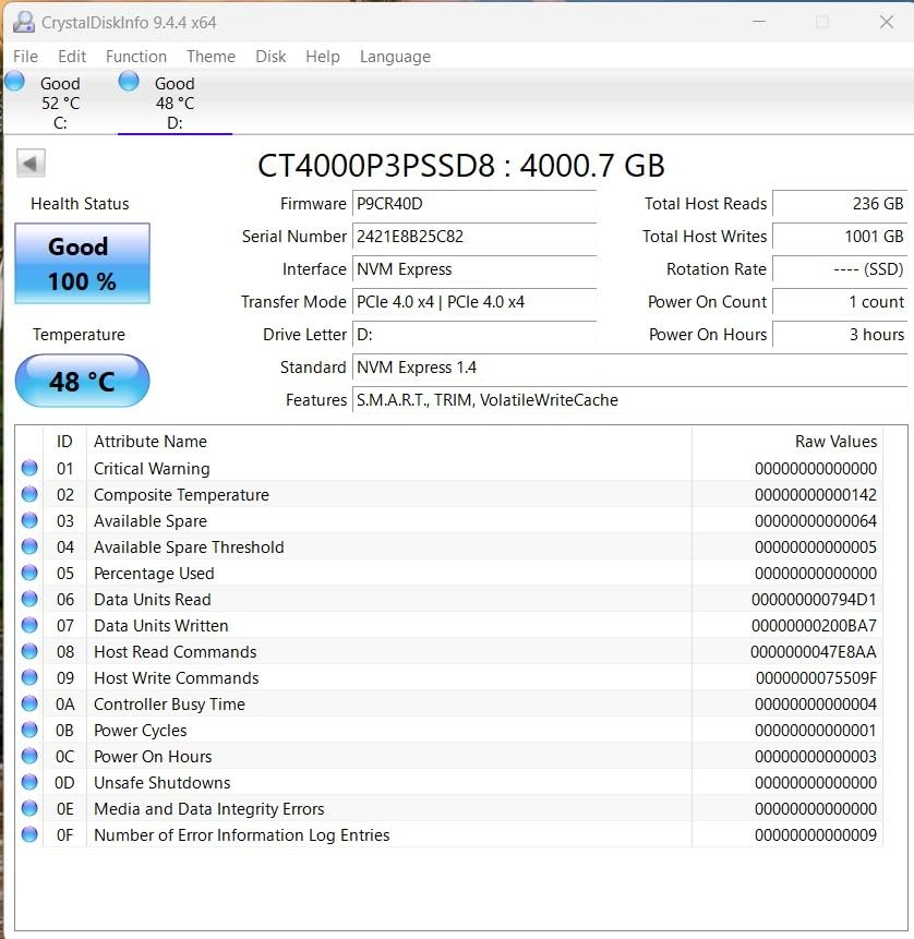 Crucial P3 Plus PCIe Gen4 NVMe 2TB SSD, Up to 5,000MB/s Read, Laptop & Desktop (PC) Compatible, Solid State Drive – CT2000P3SSD8 customer photo 1