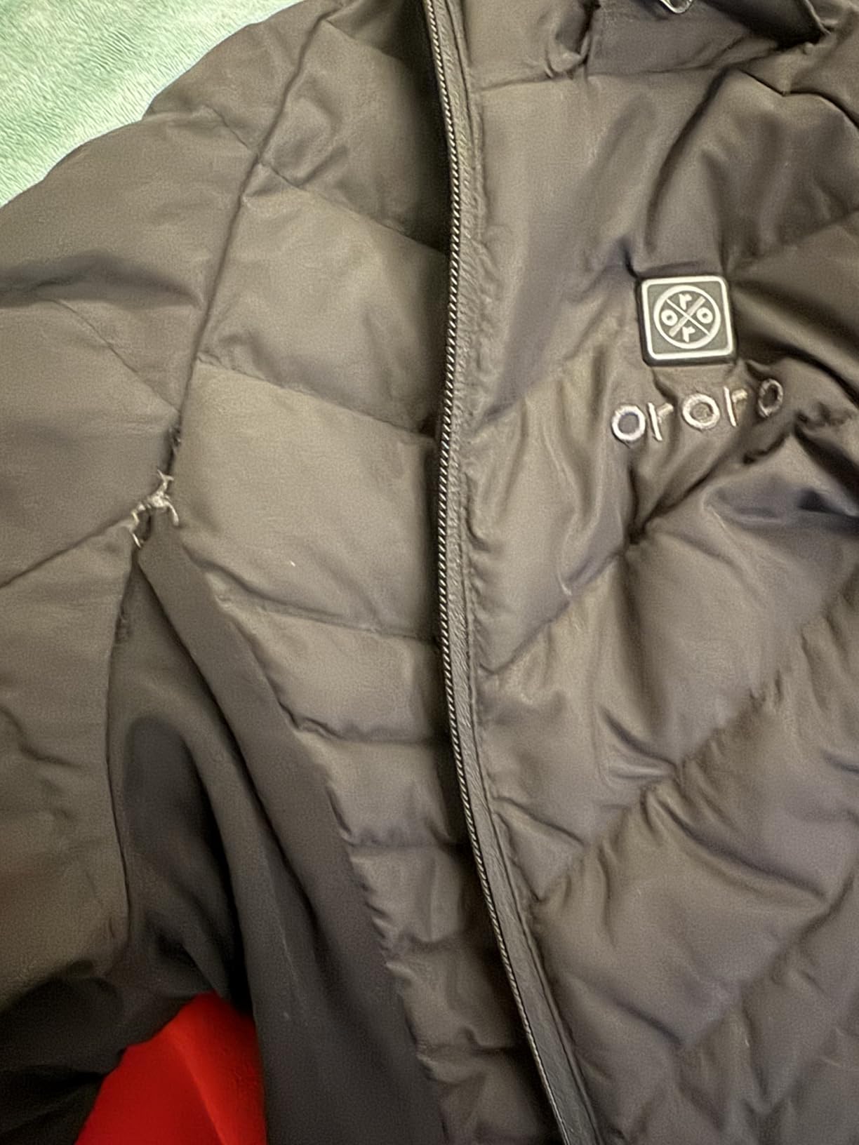 ORORO Women's 800-Fill Heated Down Jacket with Detachable Hood and Battery customer photo 2