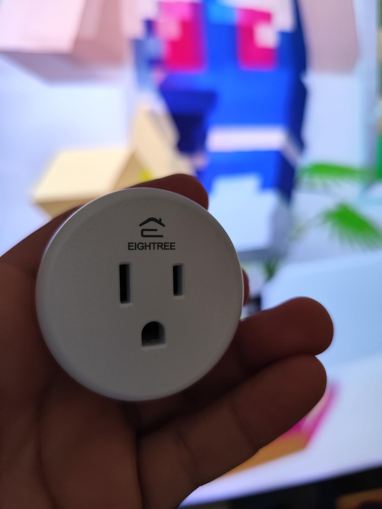 EIGHTREE Smart Plug WiFi Outlet Works with Alexa & Google Home, 15A, 2-Pack customer photo 2