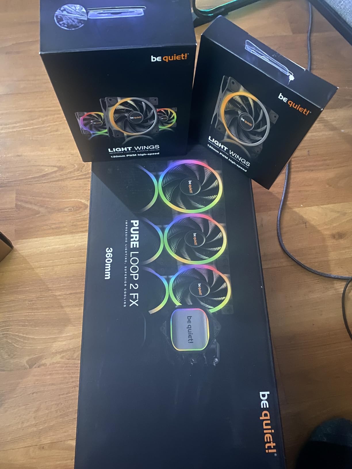 be quiet! Pure Loop 2 FX 360mm, CPU Liquid Cooler for Intel Core i3/i5/i7/i9 or AMD Ryzen 3/5/7/9, ARGB LED Illumination, 3X Light Wings PWM high-Speed Fan -BW015 customer photo 2