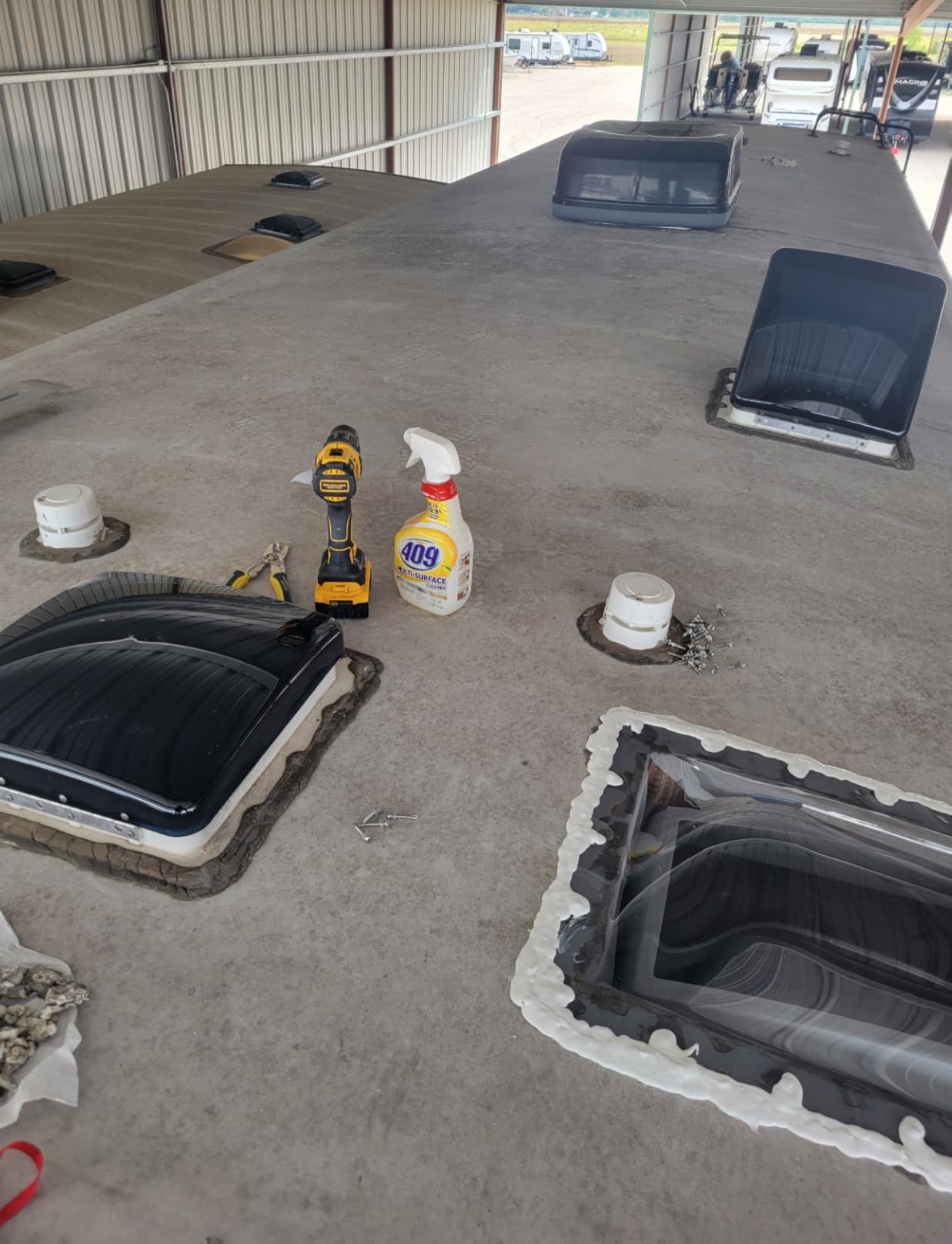 RV Roof Vent Lid Replacement 14