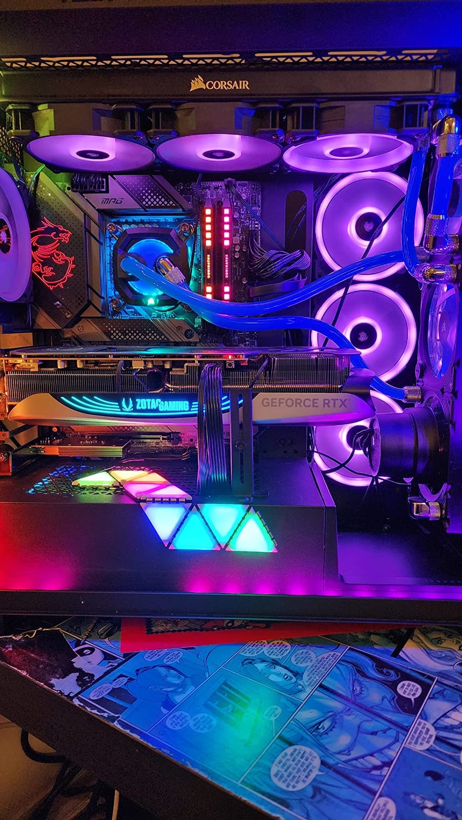 GAMEMAX 1300W Power Supply, ATX 3.0 & PCIE 5.0 Ready, 80+ Platinum Certified, Addressable RGB with 5V Motherboard Sync, 100% Japanese Capacitors, Fully Modular, RGB-1300 customer photo 2