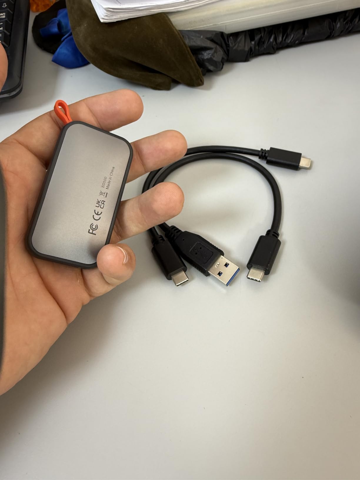 SSK Portable SSD 500GB External Solid State Hard Drive USB C Up to 1050MB/s customer photo 2
