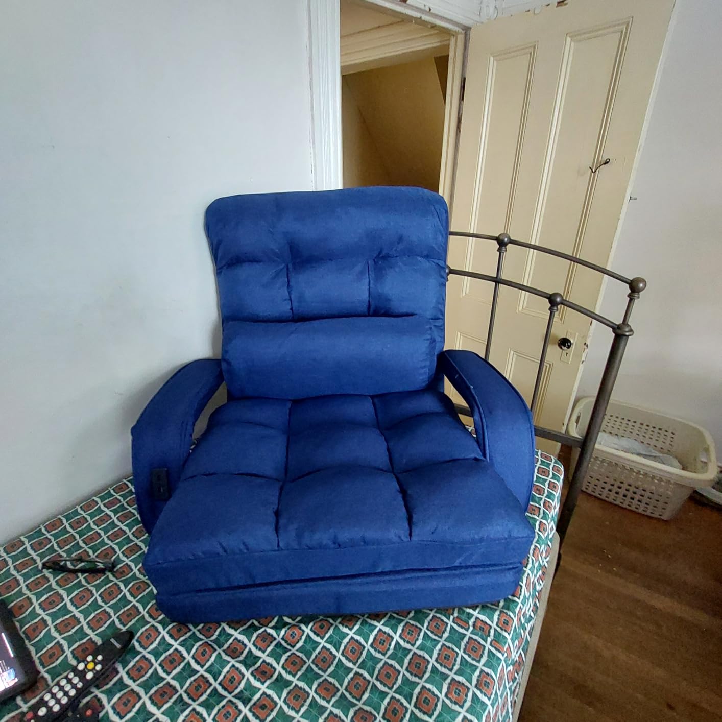 Comfy Floor Chair with Adjustable Backrest, Gaming Sofa Chairs (Grey) customer photo 1