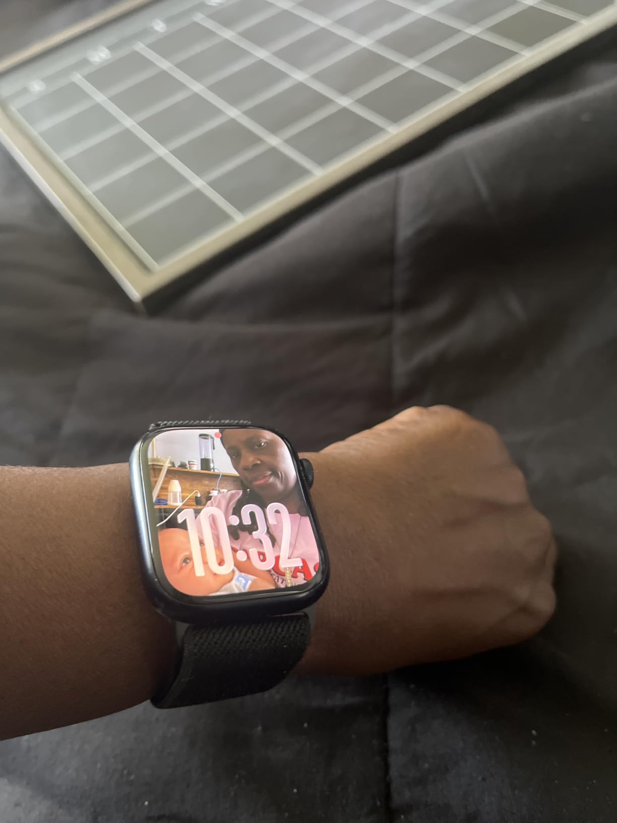 Apple Watch Series 8 [GPS + Cellular, 45mm] - Midnight Aluminum Case with Midnight Sport Band, M/L (Renewed) customer photo 2