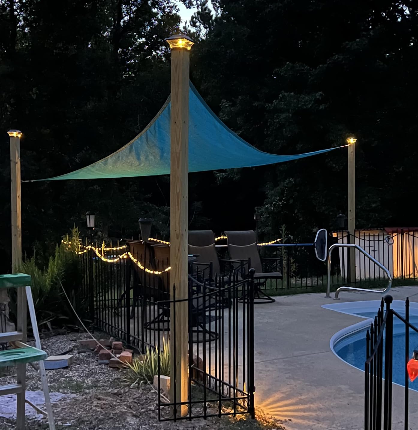 SUNLAX Sun Shade Sail 10' x 20' Dark Grey Rectangle Outdoor Canopy Cover customer photo 1