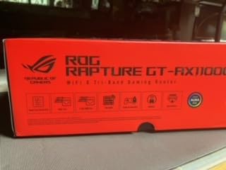 ASUS ROG Rapture GT-AX11000 Pro Tri-Band WiFi 6 Extendable Gaming Router, 10G & 2.5G Ports, ASUS RangeBoost Plus, Triple-Level Game Acceleration, Subscription-Free Network Security, AiMesh Compatible customer photo 1