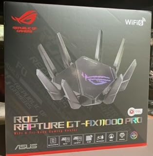 ASUS ROG Rapture GT-AX11000 Pro Tri-Band WiFi 6 Extendable Gaming Router, 10G & 2.5G Ports, ASUS RangeBoost Plus, Triple-Level Game Acceleration, Subscription-Free Network Security, AiMesh Compatible customer photo 2