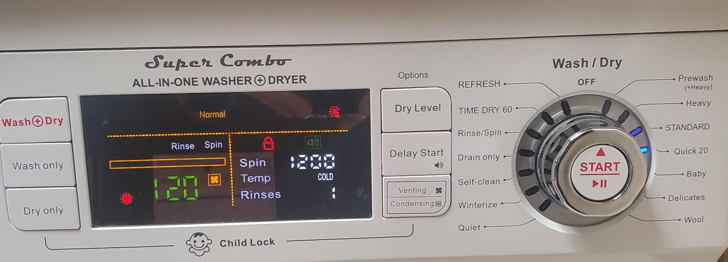 Equator All-in-One Washer Dryer VENTLESS/VENTED PET cycle 1.62cf/15lbs 110V in Silver customer photo 2