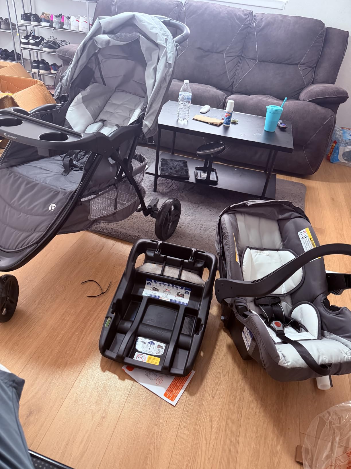 Baby Trend EZ Ride Travel System with EZ-Lift Infant Car Seat, Dash Grey customer photo 1